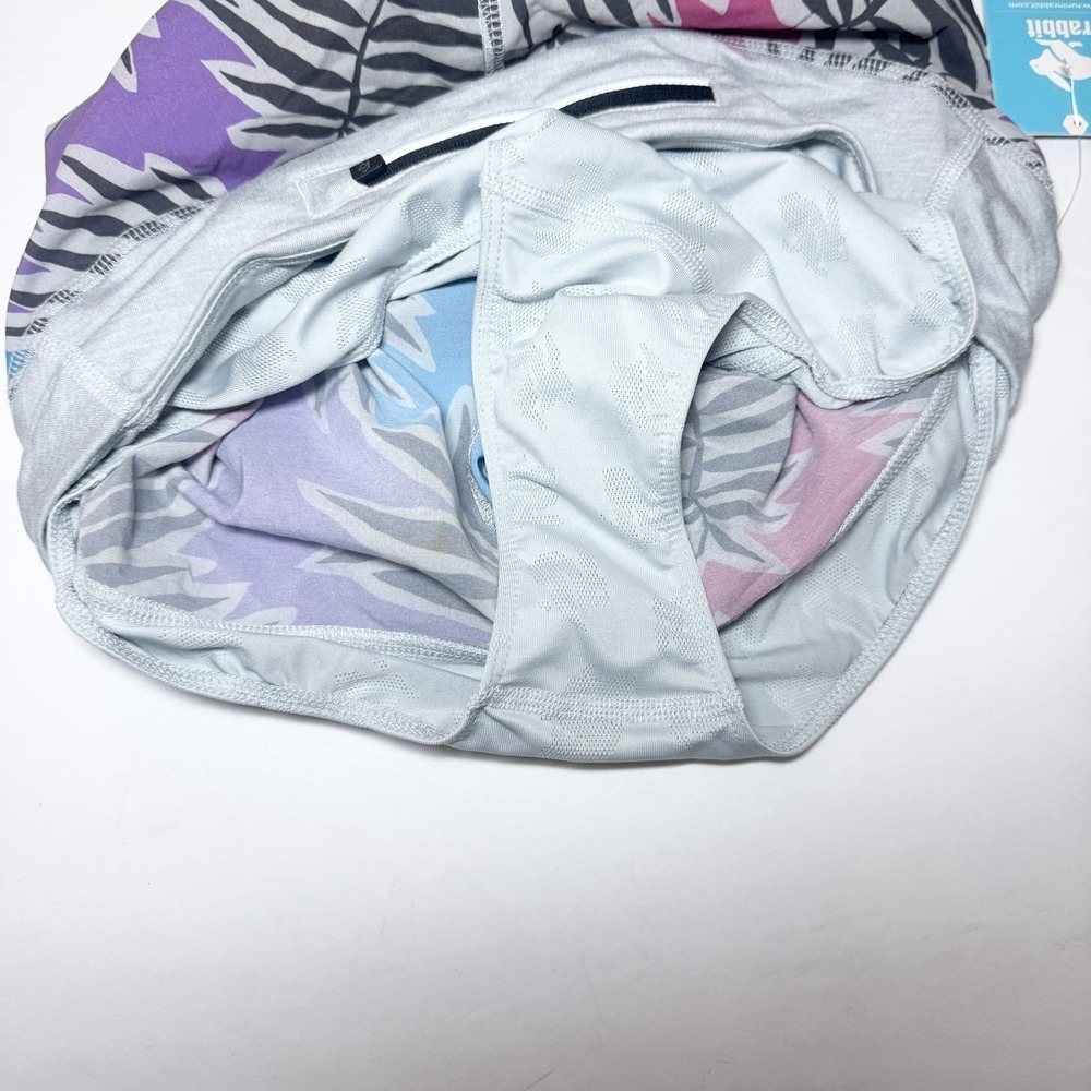 Rabbit Running Shorts Womens Small Hopper 4" Lined Colorful Lightweight Stretch - Picture 6 of 10
